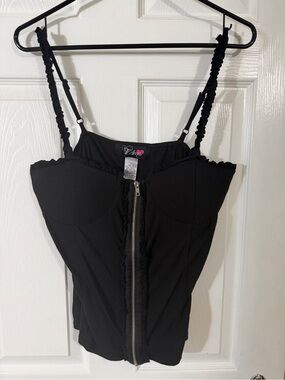Te Amo -  women/ juniors ,  One-Piece Zipper Tank Top XL, feels velvet